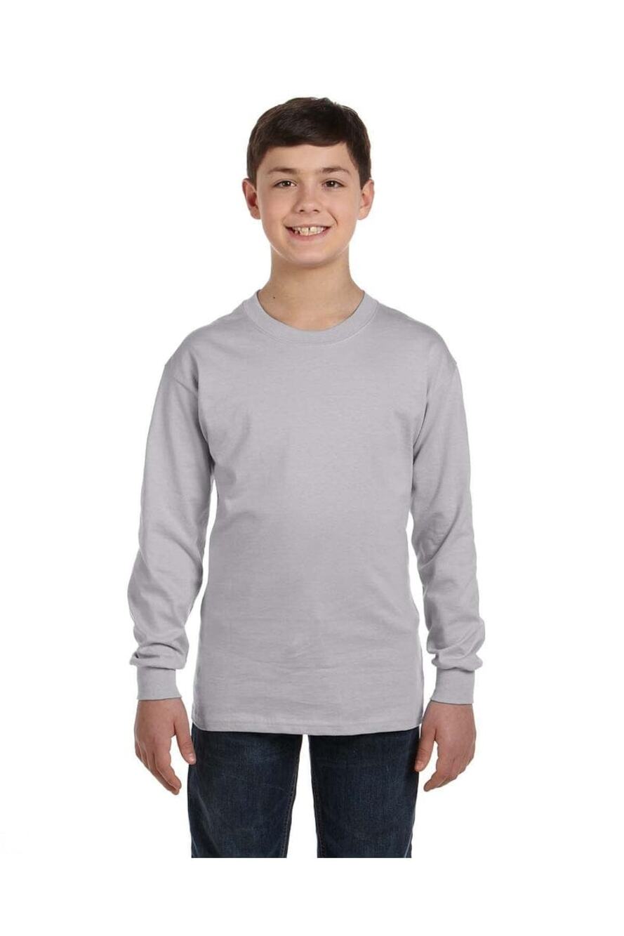 Unbranded Boys Gray Pullover Long Sleeve Crew Neck Sweatshirt Youth